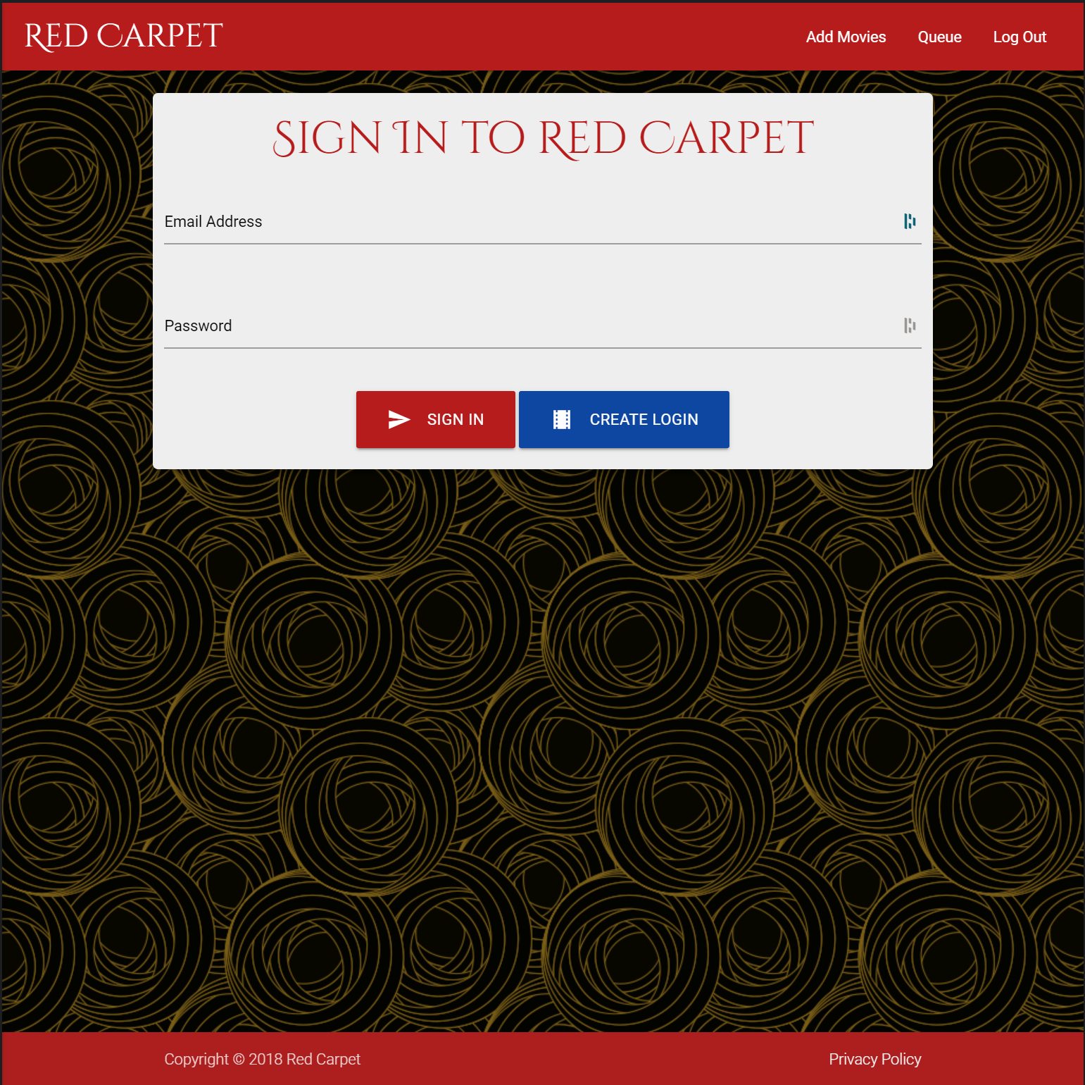 red carpet